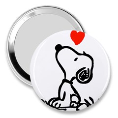 Snoopy Love 3  Handbag Mirrors by Jancukart