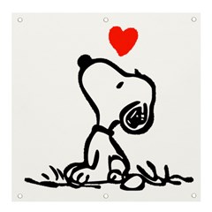 Snoopy Love Banner And Sign 4  X 4 