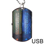 Vintage Collection Book Dog Tag USB Flash (Two Sides) Front