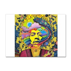 Psychedelic Rock Jimi Hendrix Sticker A4 (100 pack)