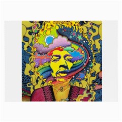 Psychedelic Rock Jimi Hendrix Large Glasses Cloth (2 Sides)