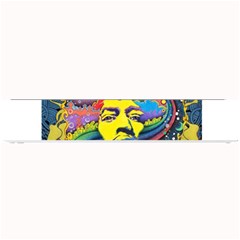 Psychedelic Rock Jimi Hendrix Small Bar Mat by Jancukart