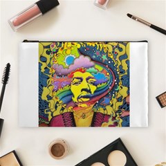 Psychedelic Rock Jimi Hendrix Cosmetic Bag (Large)