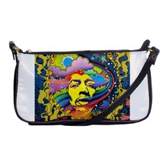 Psychedelic Rock Jimi Hendrix Shoulder Clutch Bag