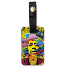 Psychedelic Rock Jimi Hendrix Luggage Tag (one Side)