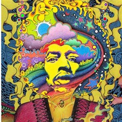 Psychedelic Rock Jimi Hendrix Play Mat (square)