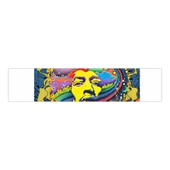 Psychedelic Rock Jimi Hendrix Velvet Scrunchie by Jancukart