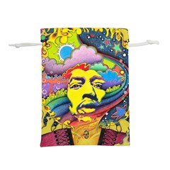 Psychedelic Rock Jimi Hendrix Lightweight Drawstring Pouch (m)