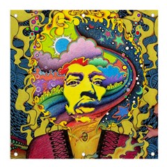 Psychedelic Rock Jimi Hendrix Banner And Sign 4  X 4 