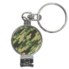 Camouflage Pattern Background Nail Clippers Key Chain