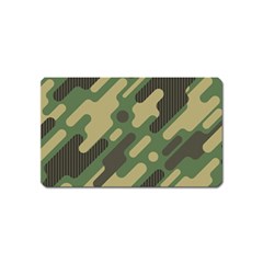 Camouflage Pattern Background Magnet (name Card) by Wegoenart