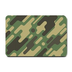 Camouflage Pattern Background Small Doormat by Wegoenart