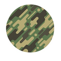 Camouflage Pattern Background Mini Round Pill Box by Wegoenart