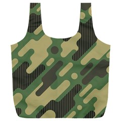 Camouflage Pattern Background Full Print Recycle Bag (xxl) by Wegoenart