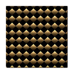 Golden Chess Board Background Tile Coaster by Wegoenart