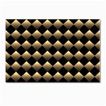 Golden Chess Board Background Postcard 4 x 6  (Pkg of 10) Front