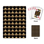 Golden Chess Board Background Playing Cards Single Design (Rectangle) Back