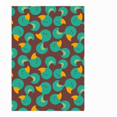 Vector-illustration-seamless-pattern-with-cartoon-duck Small Garden Flag (two Sides) by Wegoenart