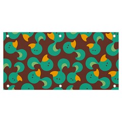 Vector-illustration-seamless-pattern-with-cartoon-duck Banner And Sign 6  X 3 