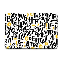 Letters Pattern Small Doormat by Wegoenart