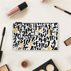 Letters Pattern Cosmetic Bag (small) by Wegoenart