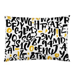 Letters Pattern Pillow Case (two Sides) by Wegoenart