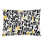 Letters pattern Pillow Case (Two Sides) Front