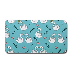 Elegant Swan Pattern Design Medium Bar Mat by Wegoenart