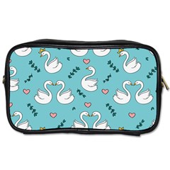 Elegant Swan Pattern Design Toiletries Bag (one Side) by Wegoenart