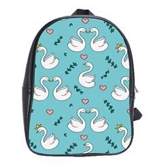 Elegant Swan Pattern Design School Bag (xl) by Wegoenart