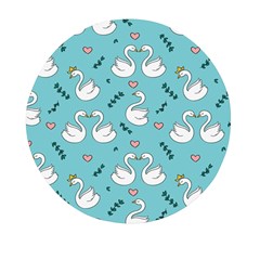 Elegant Swan Pattern Design Mini Round Pill Box (pack Of 3) by Wegoenart