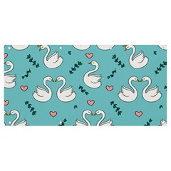 Elegant Swan Pattern Design Banner And Sign 8  X 4  by Wegoenart