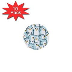 Penguin Pattern 1  Mini Buttons (10 Pack)  by Wegoenart