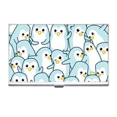 Penguin Pattern Business Card Holder by Wegoenart