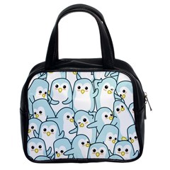 Penguin Pattern Classic Handbag (two Sides) by Wegoenart