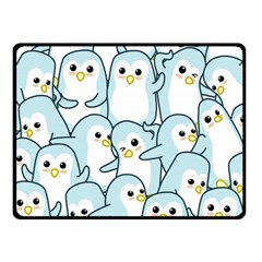 Penguin Pattern Fleece Blanket (small) by Wegoenart