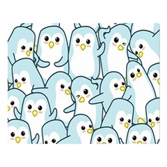 Penguin Pattern Double Sided Flano Blanket (large)  by Wegoenart