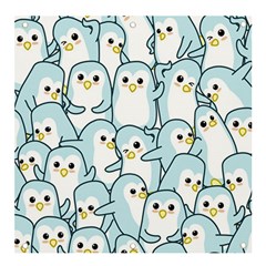 Penguin Pattern Banner And Sign 4  X 4  by Wegoenart