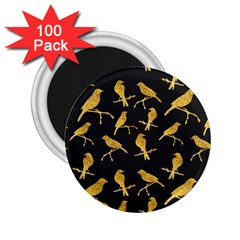 Background-with-golden-birds 2 25  Magnets (100 Pack)  by Wegoenart