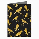 Background-with-golden-birds Greeting Card Left