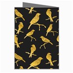 Background-with-golden-birds Greeting Card Right