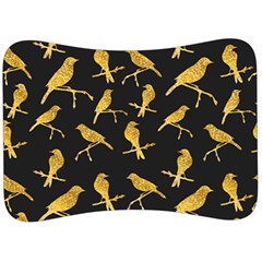 Background-with-golden-birds Velour Seat Head Rest Cushion by Wegoenart