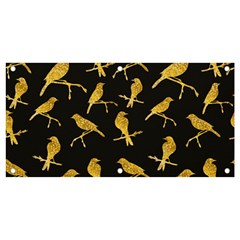 Background-with-golden-birds Banner And Sign 4  X 2 