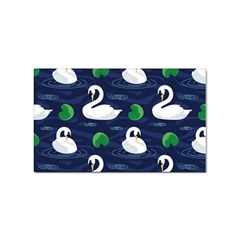 Swan Pattern Elegant Design Sticker (rectangular)