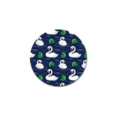 Swan Pattern Elegant Design Golf Ball Marker (10 Pack) by Wegoenart