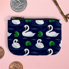 Swan Pattern Elegant Design Mini Coin Purse by Wegoenart