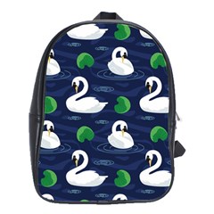 Swan Pattern Elegant Design School Bag (large) by Wegoenart