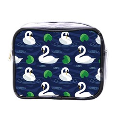 Swan Pattern Elegant Design Mini Toiletries Bag (one Side) by Wegoenart