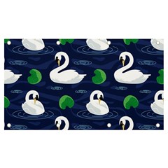 Swan Pattern Elegant Design Banner And Sign 7  X 4 