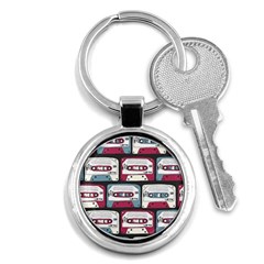 Music Symbol Rock Seamless Pattern Key Chain (round) by Wegoenart